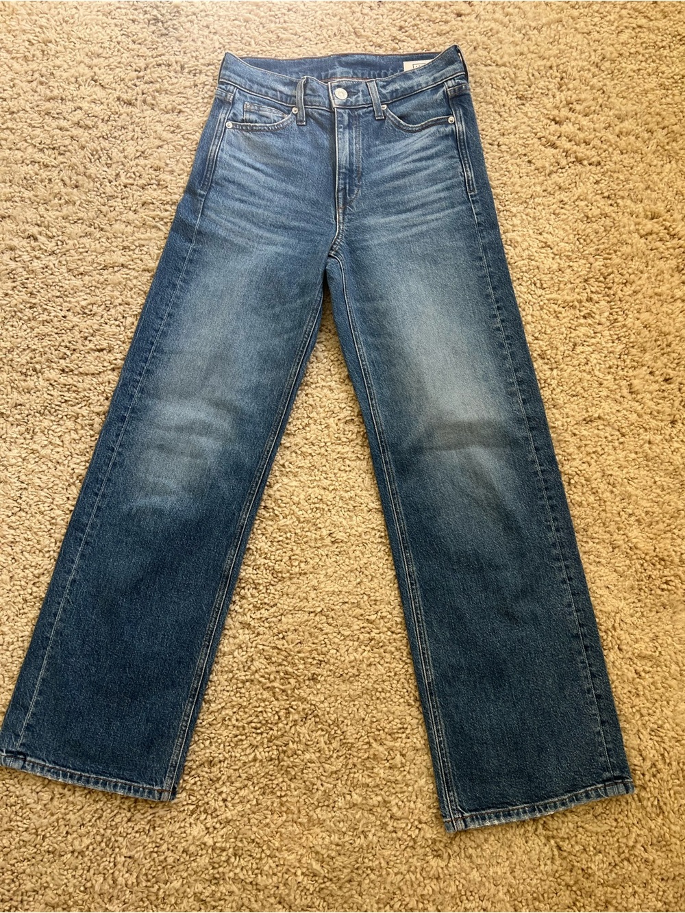 AYR Secret Sauce Women’s Straight-Leg Blue Denim Jeans - Good Mood - 24s